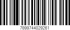 Código de barras (EAN, GTIN, SKU, ISBN): '7899744029261'