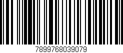 Código de barras (EAN, GTIN, SKU, ISBN): '7899768039079'