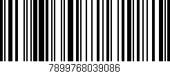 Código de barras (EAN, GTIN, SKU, ISBN): '7899768039086'