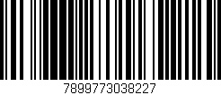 Código de barras (EAN, GTIN, SKU, ISBN): '7899773038227'