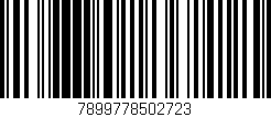 Código de barras (EAN, GTIN, SKU, ISBN): '7899778502723'