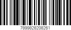 Código de barras (EAN, GTIN, SKU, ISBN): '7899828208261'