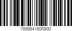 Código de barras (EAN, GTIN, SKU, ISBN): '7899841605900'