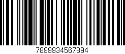 Código de barras (EAN, GTIN, SKU, ISBN): '7899934567894'