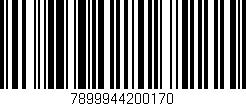 Código de barras (EAN, GTIN, SKU, ISBN): '7899944200170'