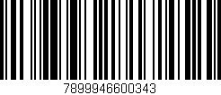 Código de barras (EAN, GTIN, SKU, ISBN): '7899946600343'