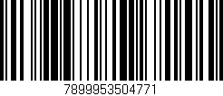 Código de barras (EAN, GTIN, SKU, ISBN): '7899953504771'