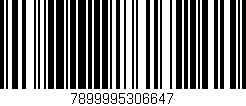 Código de barras (EAN, GTIN, SKU, ISBN): '7899995306647'