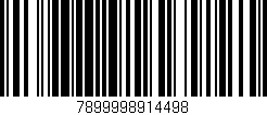Código de barras (EAN, GTIN, SKU, ISBN): '7899998914498'