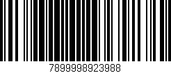 Código de barras (EAN, GTIN, SKU, ISBN): '7899998923988'