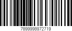 Código de barras (EAN, GTIN, SKU, ISBN): '7899998972719'