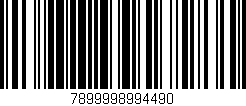 Código de barras (EAN, GTIN, SKU, ISBN): '7899998994490'