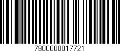 Código de barras (EAN, GTIN, SKU, ISBN): '7900000017721'