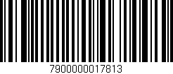Código de barras (EAN, GTIN, SKU, ISBN): '7900000017813'