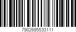 Código de barras (EAN, GTIN, SKU, ISBN): '7902695533111'