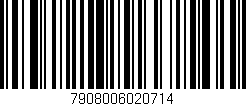 Código de barras (EAN, GTIN, SKU, ISBN): '7908006020714'