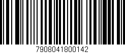 Código de barras (EAN, GTIN, SKU, ISBN): '7908041800142'