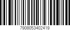 Código de barras (EAN, GTIN, SKU, ISBN): '7908053402419'
