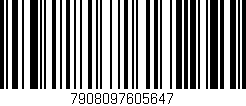 Código de barras (EAN, GTIN, SKU, ISBN): '7908097605647'
