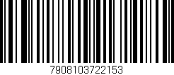 Código de barras (EAN, GTIN, SKU, ISBN): '7908103722153'