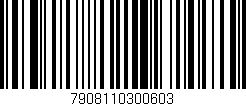 Código de barras (EAN, GTIN, SKU, ISBN): '7908110300603'