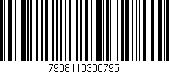 Código de barras (EAN, GTIN, SKU, ISBN): '7908110300795'