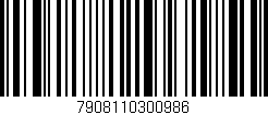 Código de barras (EAN, GTIN, SKU, ISBN): '7908110300986'