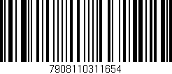 Código de barras (EAN, GTIN, SKU, ISBN): '7908110311654'