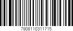 Código de barras (EAN, GTIN, SKU, ISBN): '7908110311715'