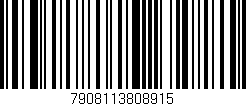 Código de barras (EAN, GTIN, SKU, ISBN): '7908113808915'