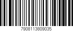 Código de barras (EAN, GTIN, SKU, ISBN): '7908113809035'