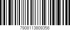 Código de barras (EAN, GTIN, SKU, ISBN): '7908113809356'