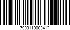 Código de barras (EAN, GTIN, SKU, ISBN): '7908113809417'