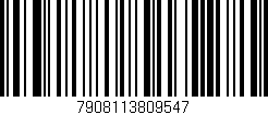 Código de barras (EAN, GTIN, SKU, ISBN): '7908113809547'