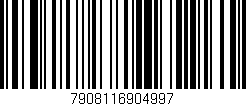 Código de barras (EAN, GTIN, SKU, ISBN): '7908116904997'