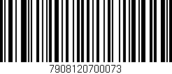 Código de barras (EAN, GTIN, SKU, ISBN): '7908120700073'