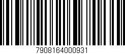 Código de barras (EAN, GTIN, SKU, ISBN): '7908164000931'