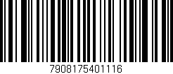Código de barras (EAN, GTIN, SKU, ISBN): '7908175401116'