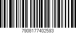 Código de barras (EAN, GTIN, SKU, ISBN): '7908177402593'