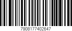 Código de barras (EAN, GTIN, SKU, ISBN): '7908177402647'