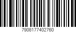 Código de barras (EAN, GTIN, SKU, ISBN): '7908177402760'