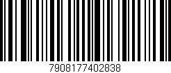 Código de barras (EAN, GTIN, SKU, ISBN): '7908177402838'