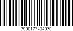 Código de barras (EAN, GTIN, SKU, ISBN): '7908177404078'