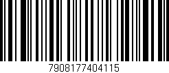 Código de barras (EAN, GTIN, SKU, ISBN): '7908177404115'