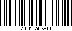 Código de barras (EAN, GTIN, SKU, ISBN): '7908177405518'