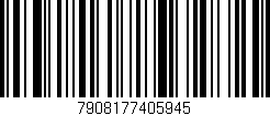 Código de barras (EAN, GTIN, SKU, ISBN): '7908177405945'