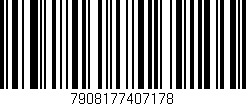 Código de barras (EAN, GTIN, SKU, ISBN): '7908177407178'