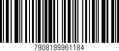 Código de barras (EAN, GTIN, SKU, ISBN): '7908199961184'