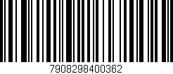 Código de barras (EAN, GTIN, SKU, ISBN): '7908298400362'