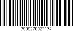 Código de barras (EAN, GTIN, SKU, ISBN): '7909270927174'